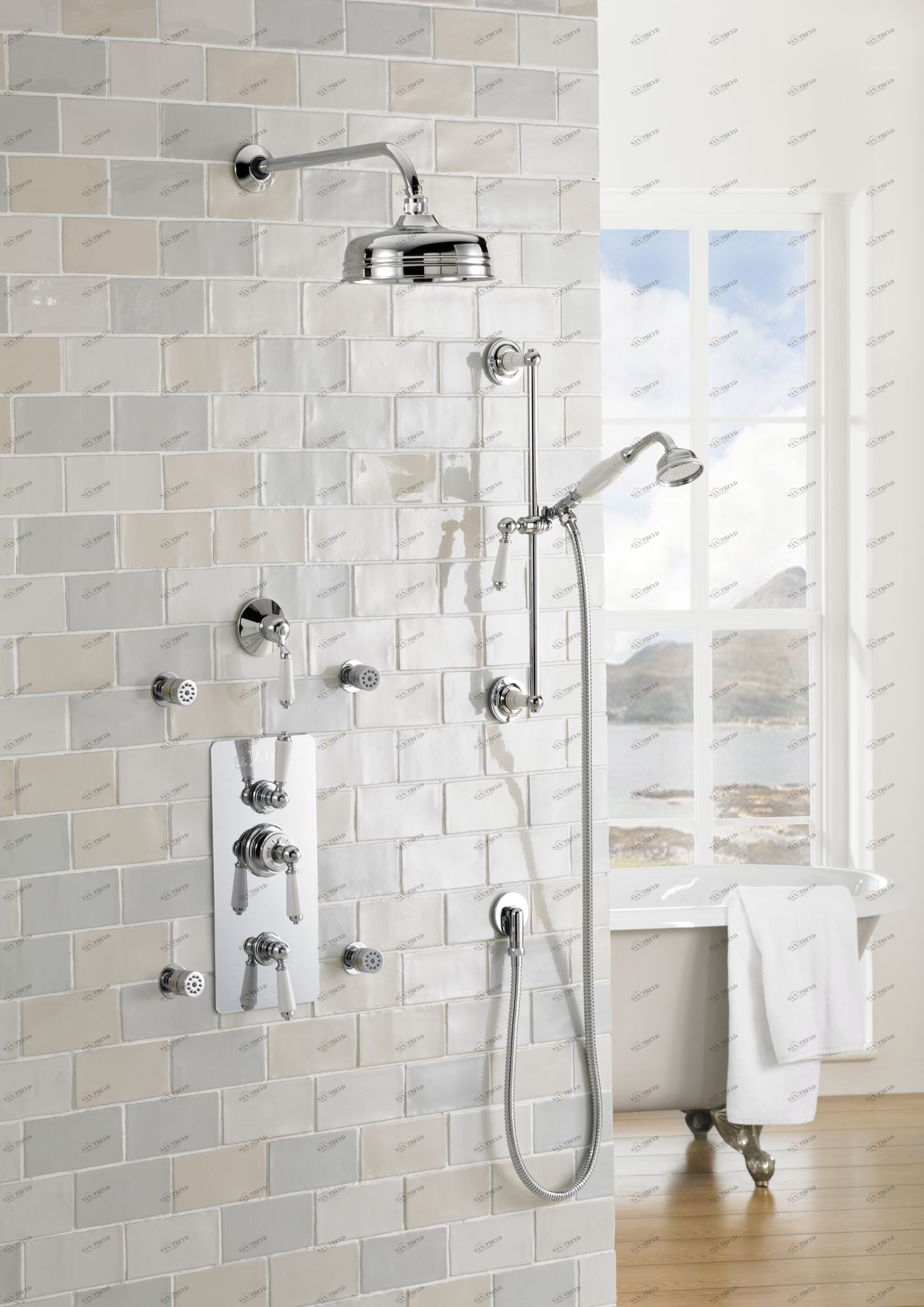 Traditional bathrooms Термостатический смеситель для душа с накладкой Tb771.nk 