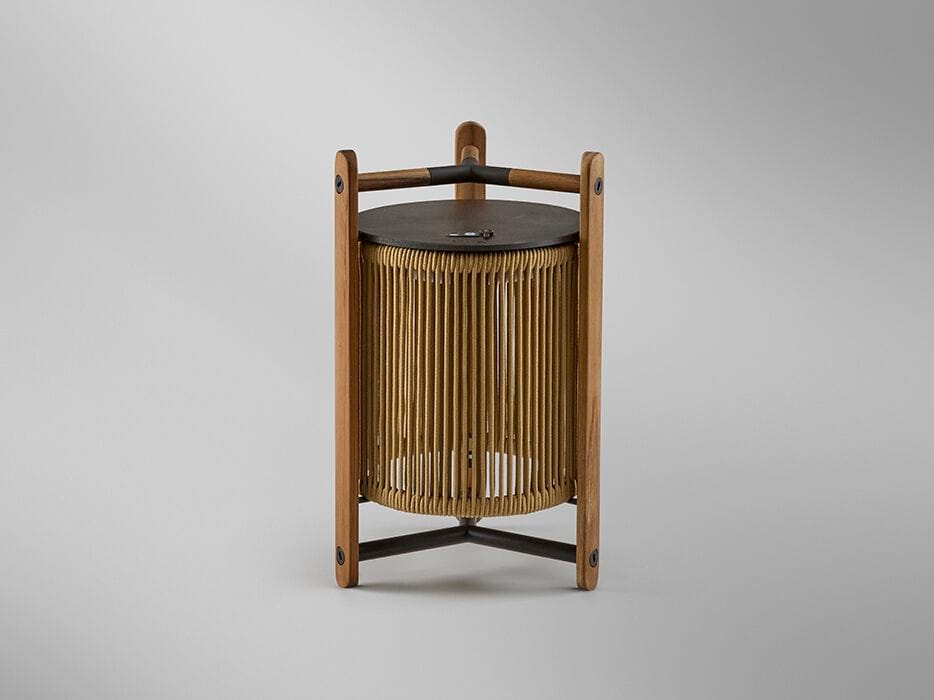 Светодиодная настольная лампа из тикового дерева с USB-зарядкой Bover Kando ARCH-00153236 - Вид №2