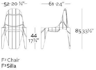 VONDOM Садовый стул дизайн F3 sun-id-1350268 - Вид №4