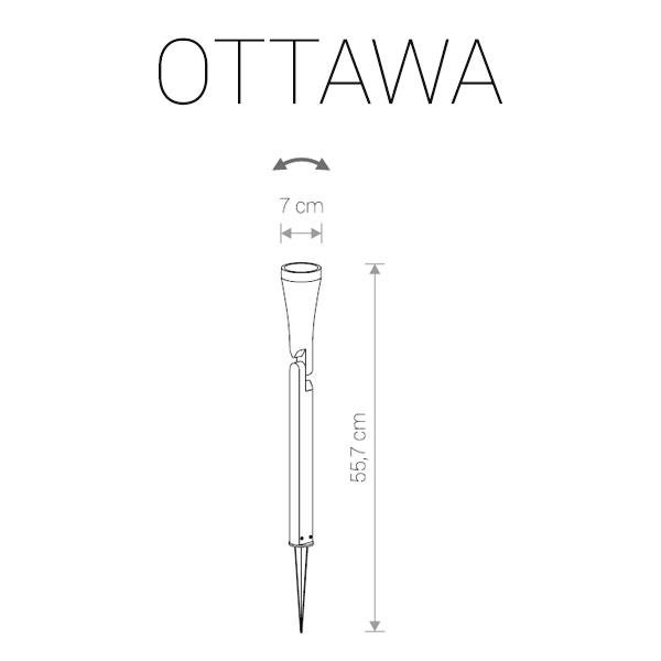 Ландшафтный светильник Nowodvorski Ottawa 9561 NOWODVORSKI OTTAWA 271359 Графит  - Вид №1