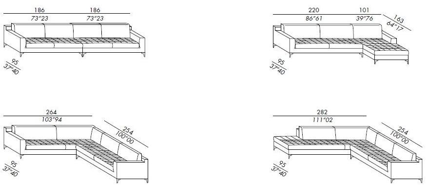 Meridiani Съемный тканевый диван Prince sun-id-1437976 - Вид №8