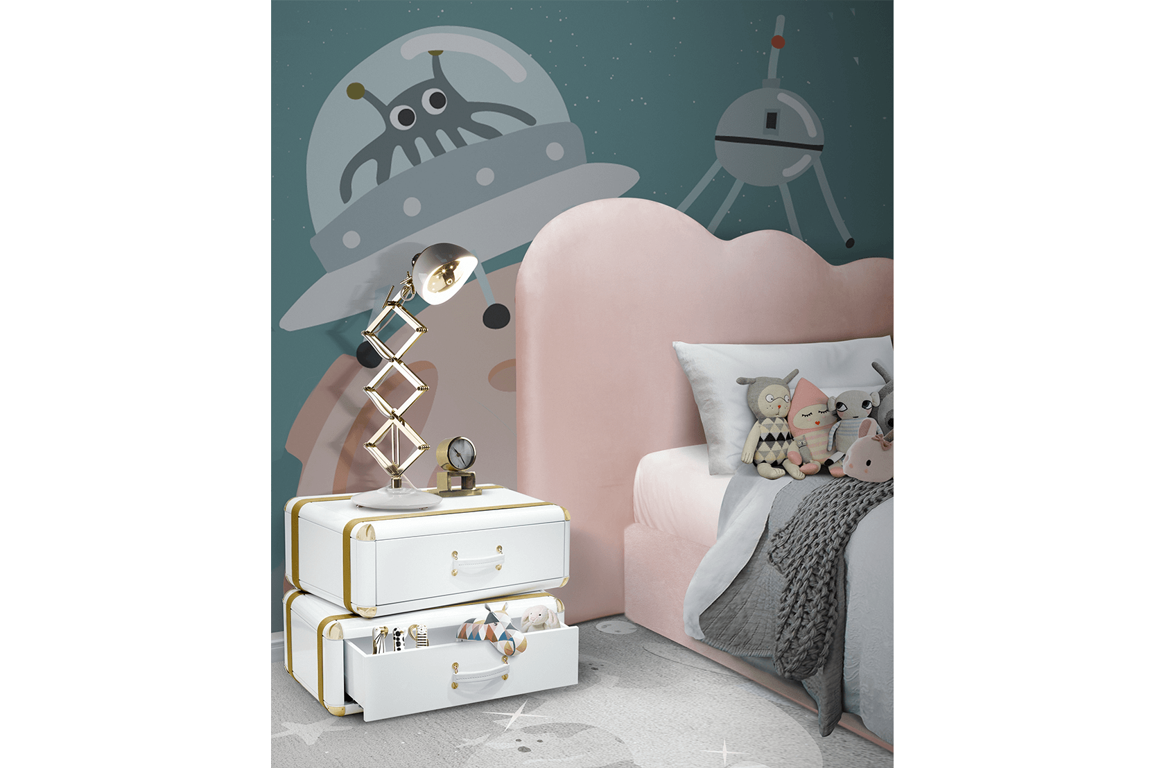 CIST827 Прикроватные тумбочки детские Фэнтези Эйр Circu  - Вид №11