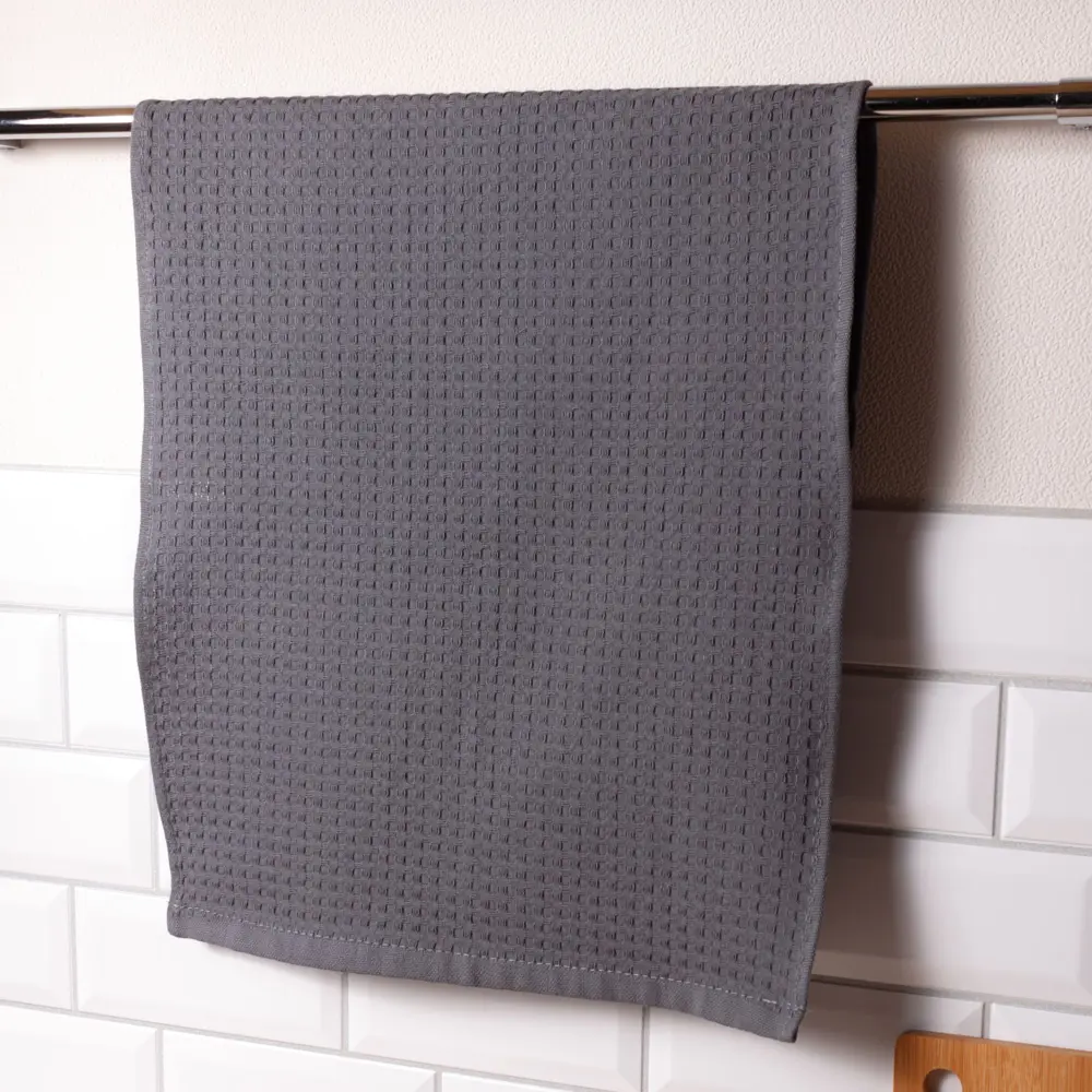 Набор полотенец вафельных Belezza Сальвадор 40x60 см цвет темно-серый 4 шт STLM-2102235