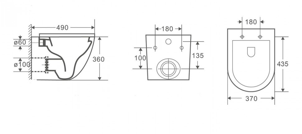 2197MB Унитаз подвесной LAB.Space  - Вид №1