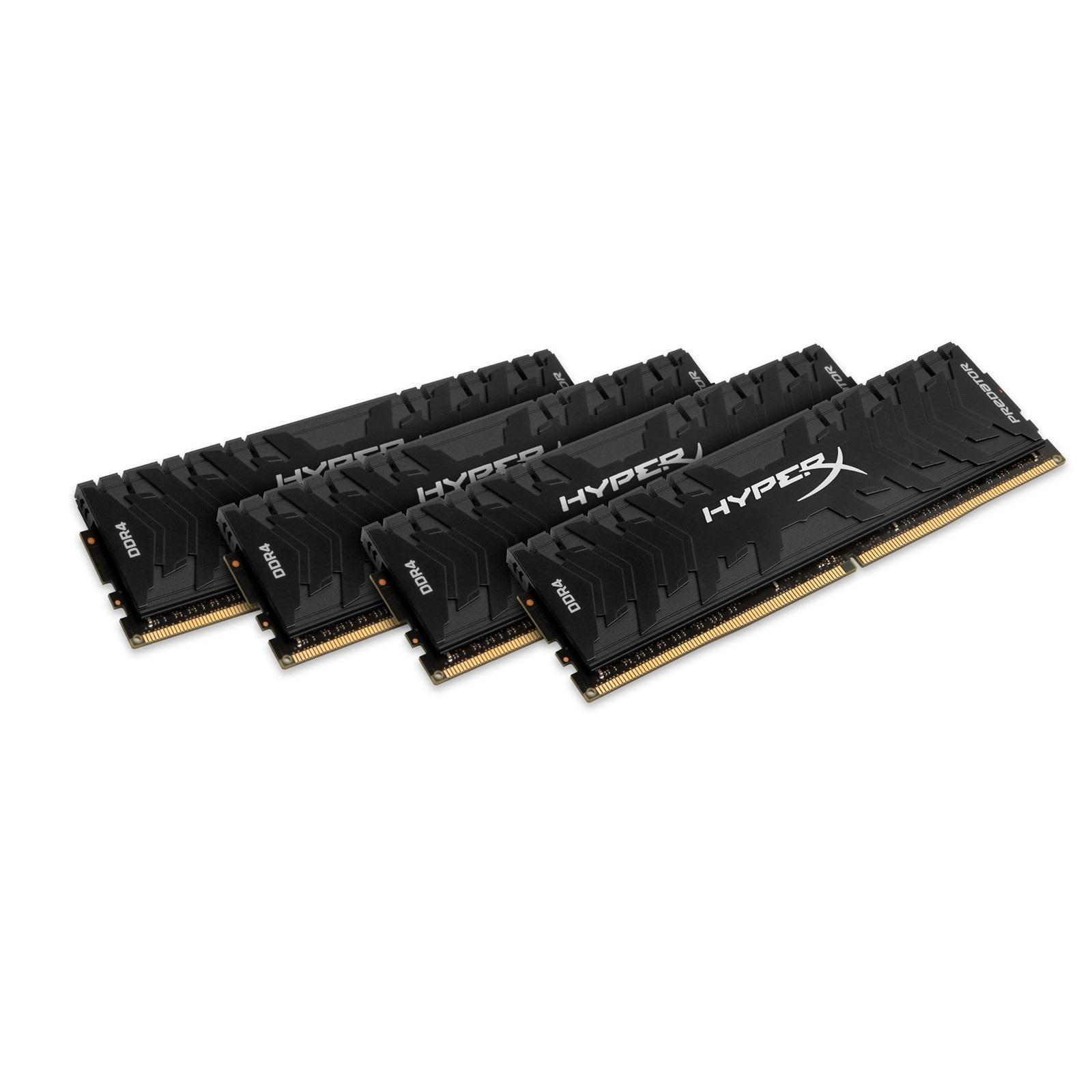 HX426C13PB3K4/64 64gb 2666mhz ddr4 cl13 dimm (kit of 4) xmp hyperx predator Kingston Santreyd  - Вид №2