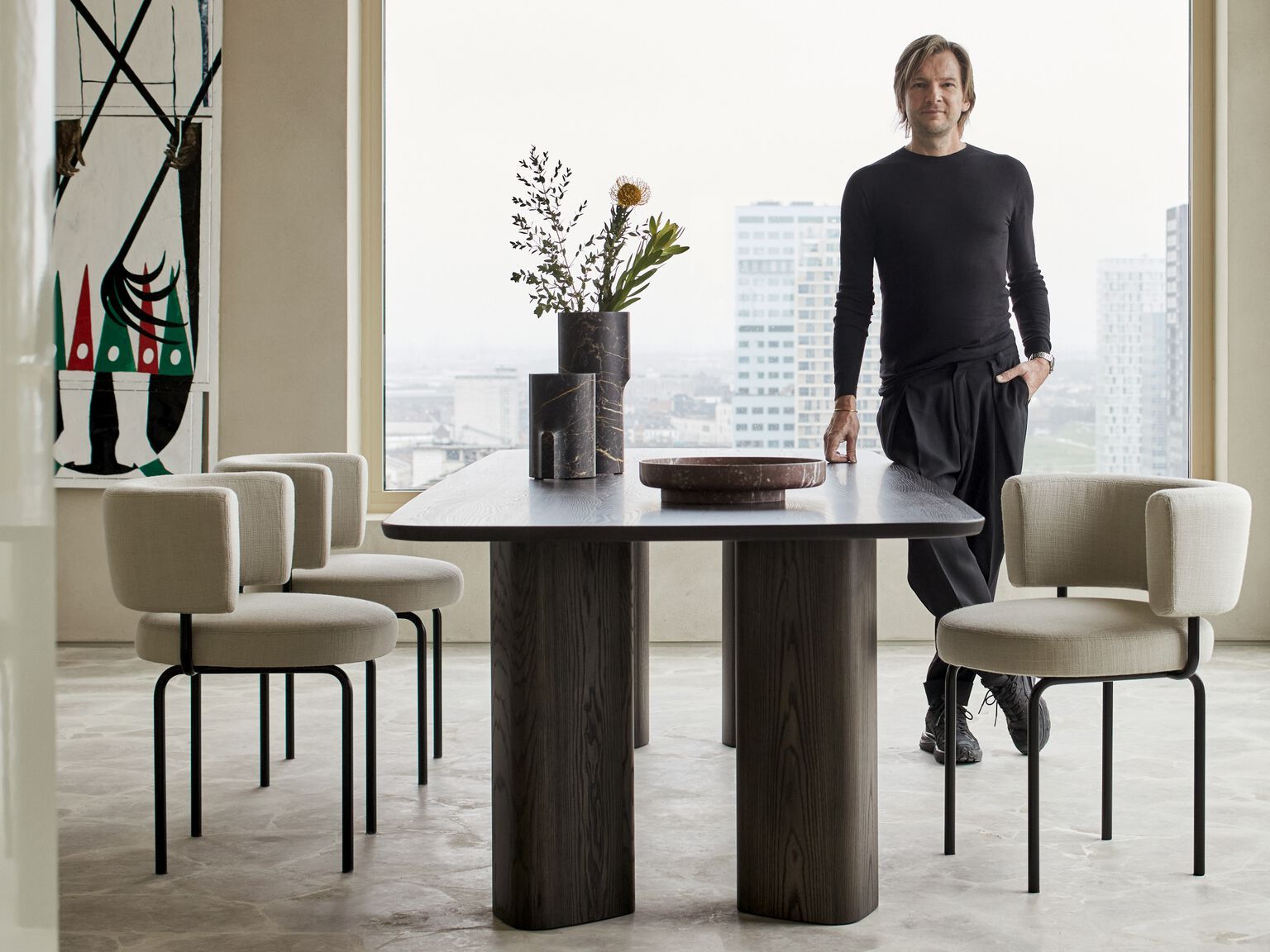 Прямоугольный обеденный стол из массива дерева more Oso ARCH-00128627 - Вид №3