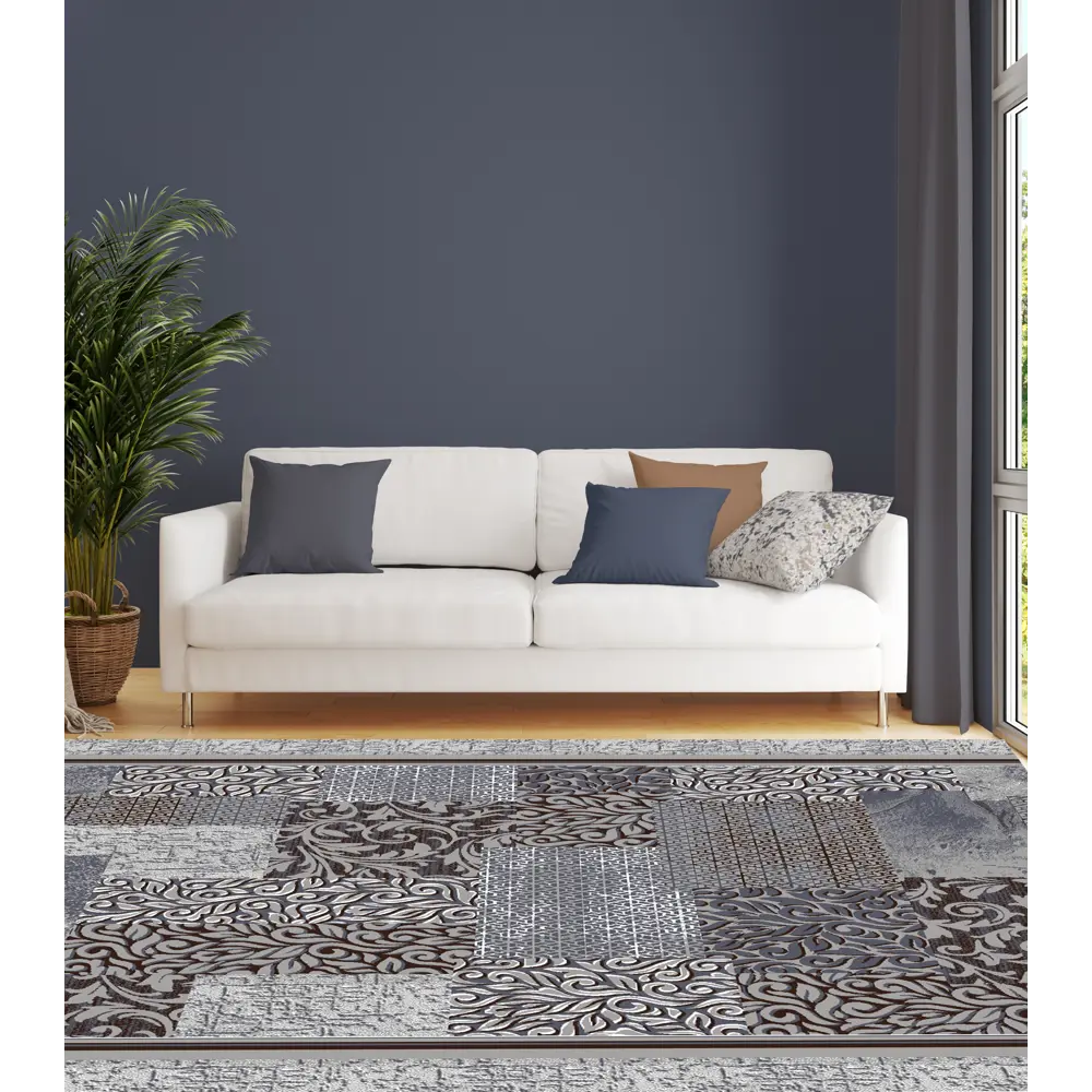 Ковровое покрытие «Вербена», 4 м, цвет серый/принт ВИТЕБСКИЕ КОВРЫ STLM-2167665 - Вид №4