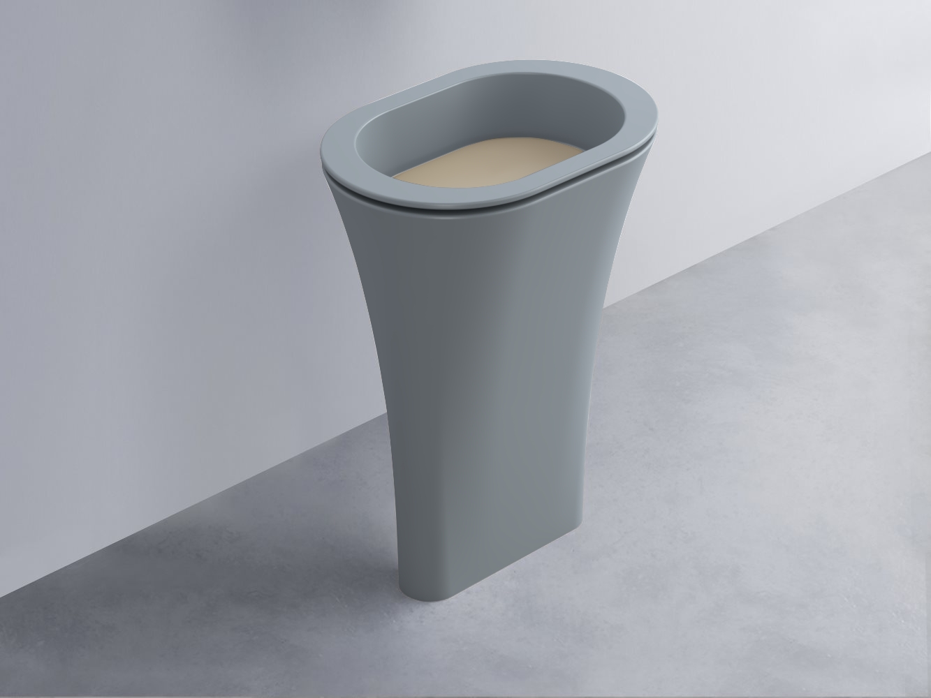 AMLA65-BR+AMPILO-AV+AMCOLO-BR Раковина Amedeo Ovale отдельностоящая cielo Enjoy + Amedeo Ceramica Cielo