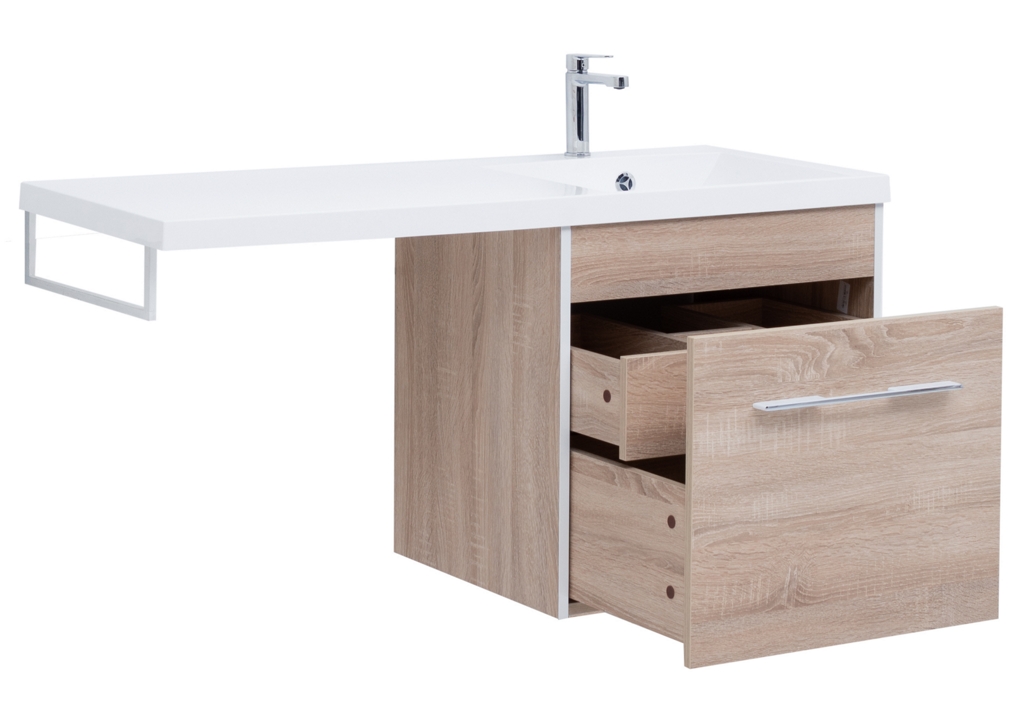 Тумба с раковиной Aquanet Августа 120 R дуб сонома 0021002700239568 - Вид №7