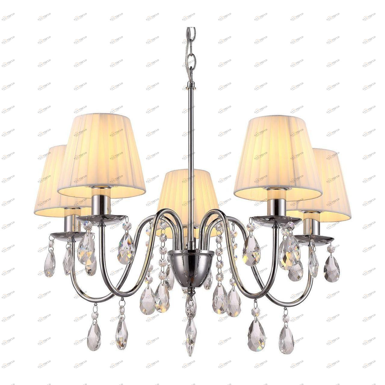 Подвесная люстра Arte Lamp A9123LM-5CC ARTE LAMP ДИЗАЙНЕРСКИЕ 187666 Белый 