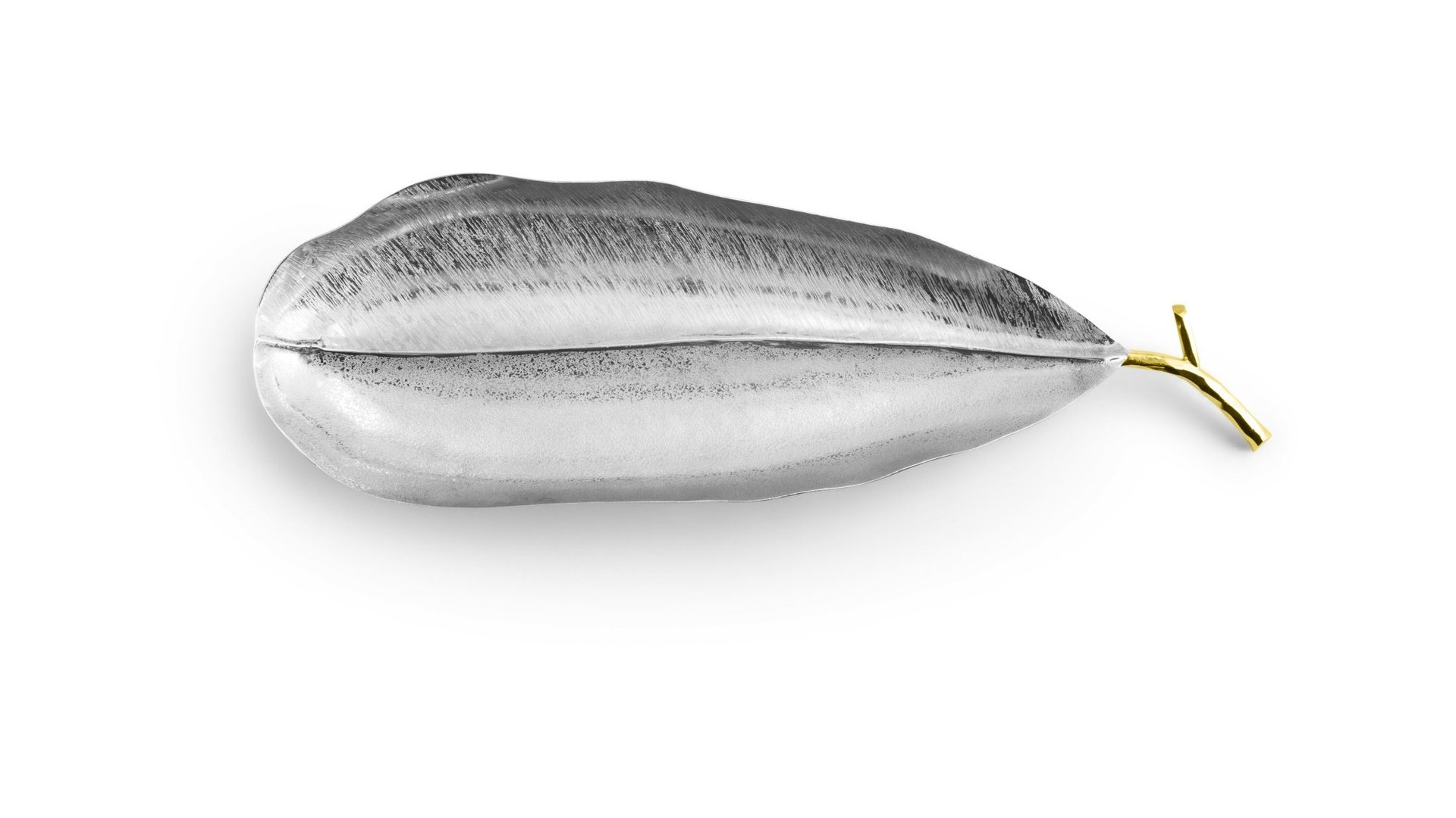 10650241 Michael Aram Чаша-лист Michael Aram Чампа. Сады Лоди 46см, сталь нержавеющая Сталь нержавеющая  - Вид №2