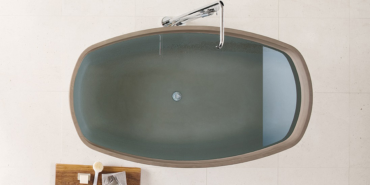 ВАННА ОТДЕЛЬНОСТОЯЩАЯ INKSTONE 180X100 СМ SAND BROWN Neutra Design INKBT11 - Вид №3