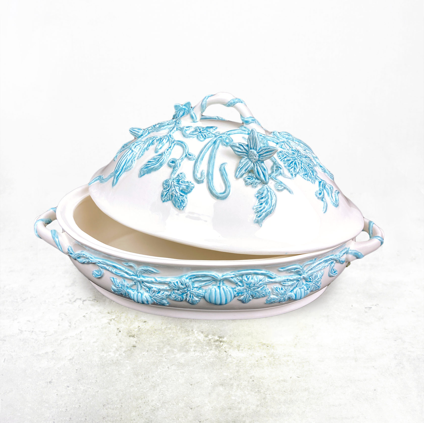 Блюдо для рагу Белый/голубой PROVANSFAIENCE sun-id-994507 - Вид №5