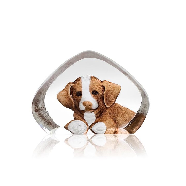 88171 Скульптура "Собака" (миниатюра), коричневая, 60/45 мм. Maleras 