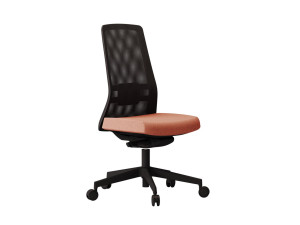 Тканевый регулируемый по высоте рабочий офисный стул с колесами