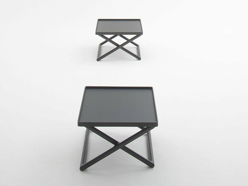 Венге квадратный журнальный столик с подносом Paola Lenti ARCH-00005535