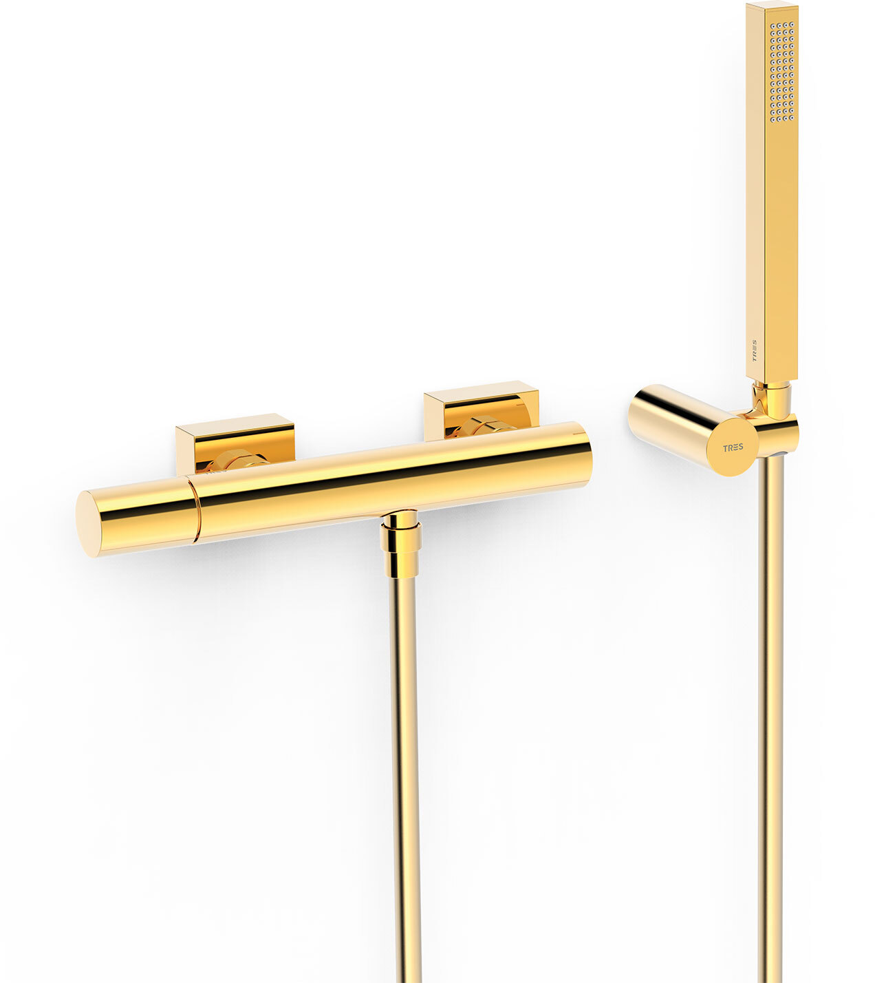 ПРОЕКТ-Настенный смеситель для душа TRES с одной ручкой -21116701OR TRES