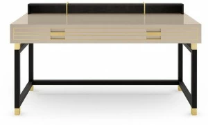 FRATO Прямоугольный письменный стол из массива дерева с ящиками Edinburgh Ffu120009aaf