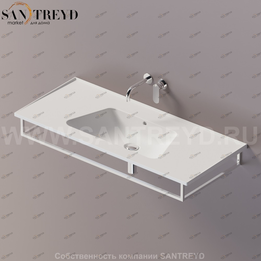 Flaminia BLOOM Металлический держатель 120 см для раковин хромированный BM120S.CR Ceramica Flaminia