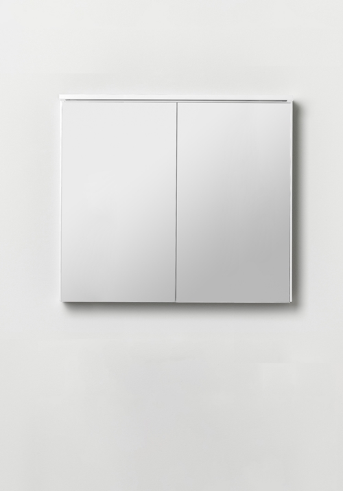 1590710 Шкаф Кромкого Зеркала 800 Белый Hafa  Белый 