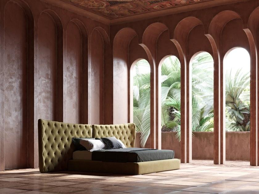 Domkapa Двуспальная кровать с обивкой и изголовьем капитоне  Dka26  - Вид №5