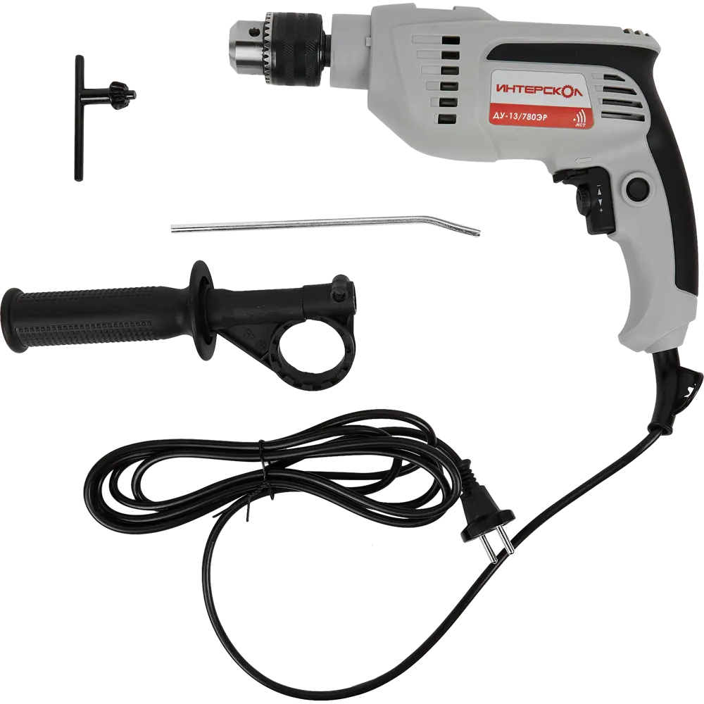 Ударная дрель Интерскол ДУ-13/780ЭР с держателем для второй руки 11751651 STLM-0001474 - Вид №5