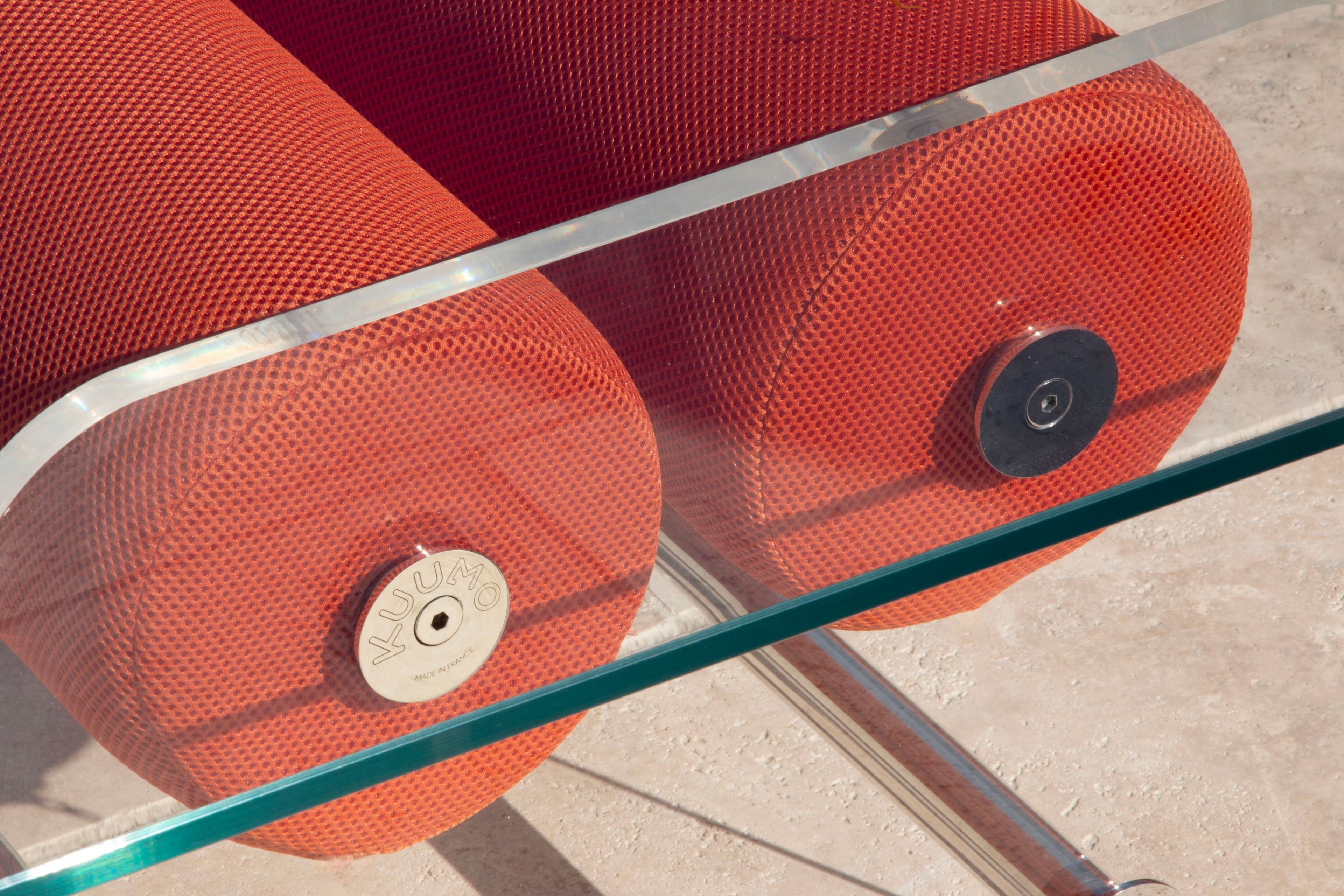 Квадратный стол из ПММА и стекла KUUMO COFFEE TABLE XL MW ORANGE ARCH-00057742 - Вид №2