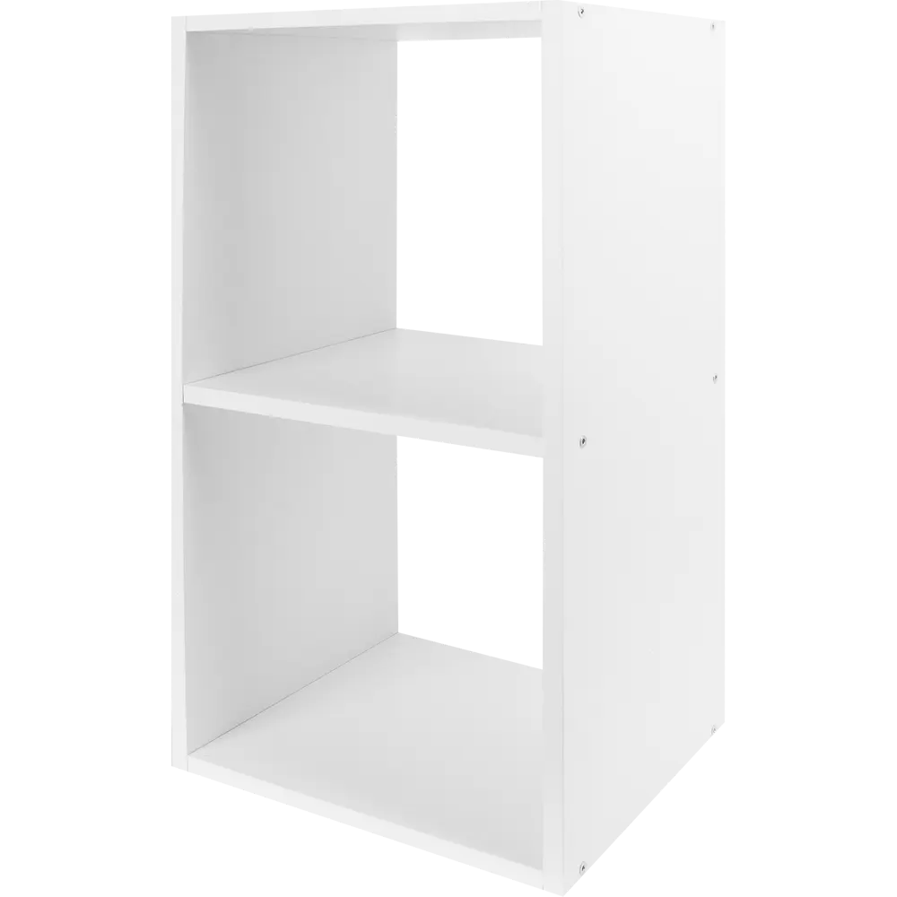 Стеллаж Spaceo KUB 2 секции 36x70.5x31.7 см ЛДСП цвет белый 82731911 STLM-2008853  - Вид №3