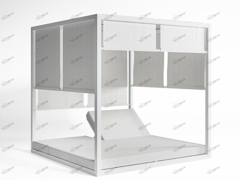 GANDIABLASCO Откидывающаяся грядка из термолакированного алюминия с балдахином Daybed sun-id-1362080