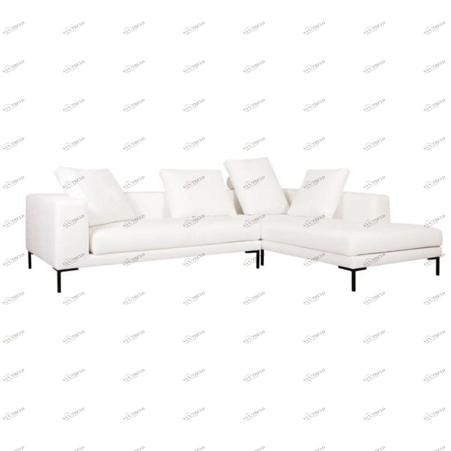 Диван угловой Linnea, правосторонний, белый Sits S1347