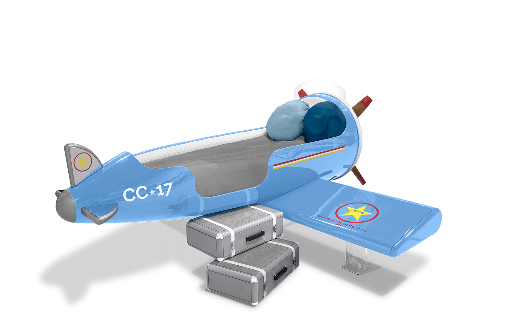 CIST26 Детская кровать самолет Sky One Circu  - Вид №3