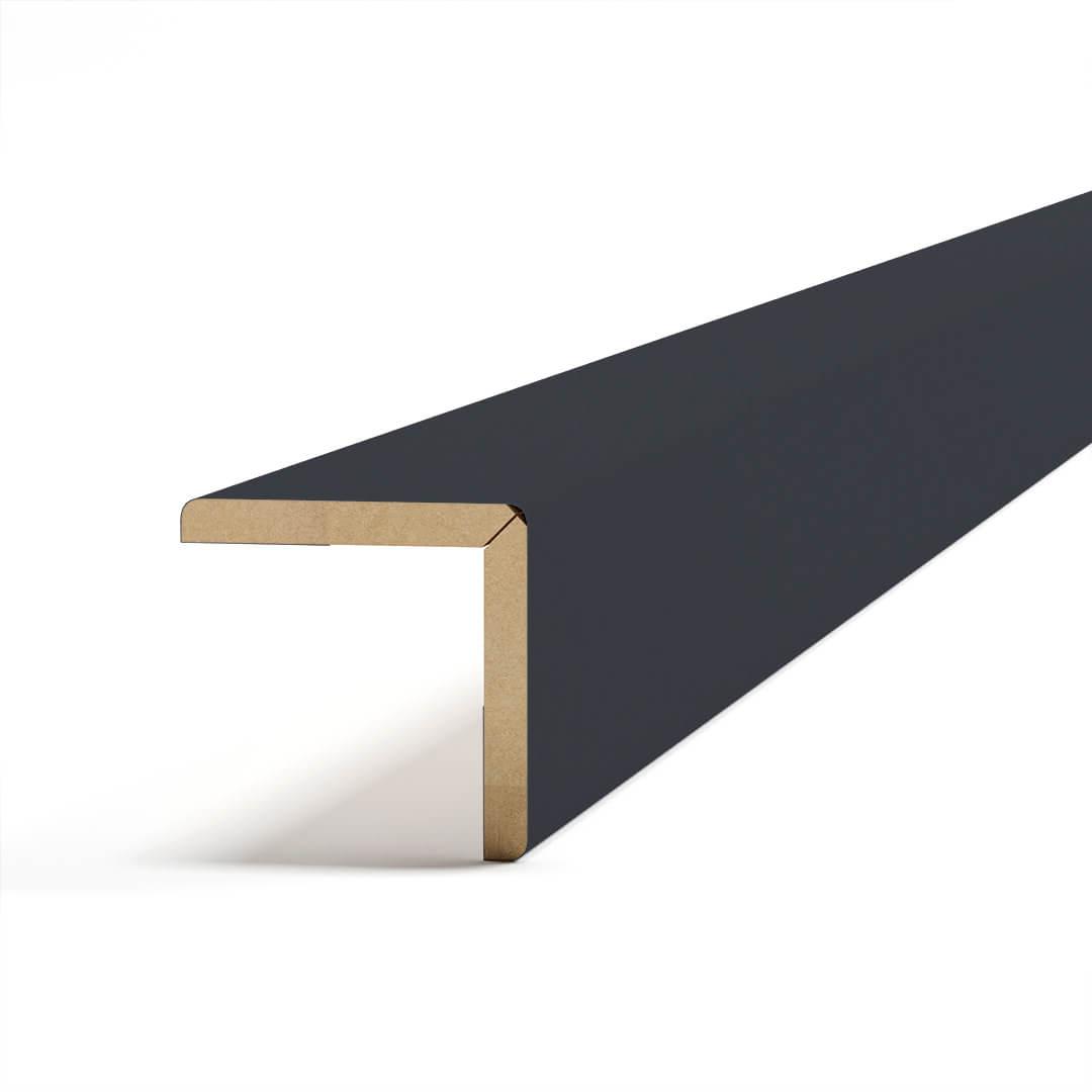 Угол универсальный МДФ Stella 2700*24*24 Black Lead (10) De Luxe STSR-122