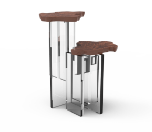 0-190 Приставной столик из орехового дерева Моне Boca Do Lobo