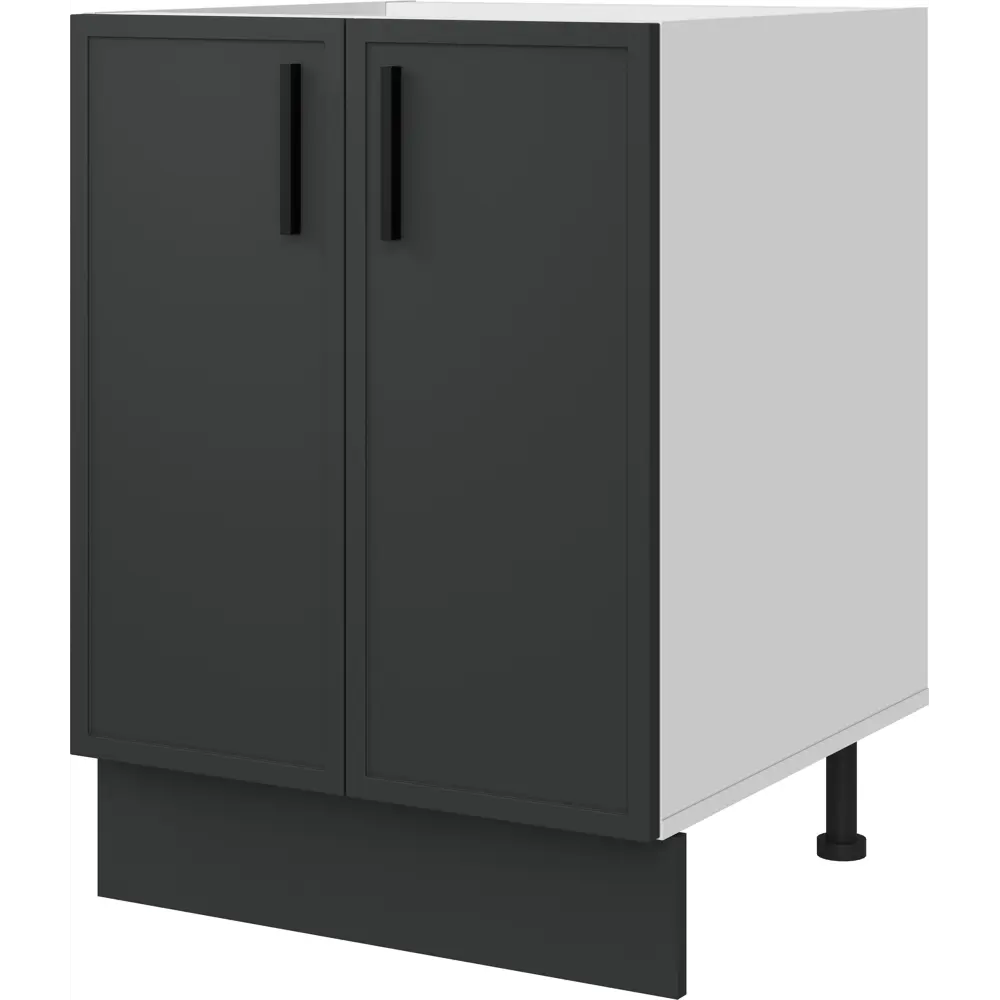 Напольный шкаф Hepo 60x82.5x58 см KONSENSA ЛДСП цвет серый 89436556 STLM-2044479 Неро - Вид №2