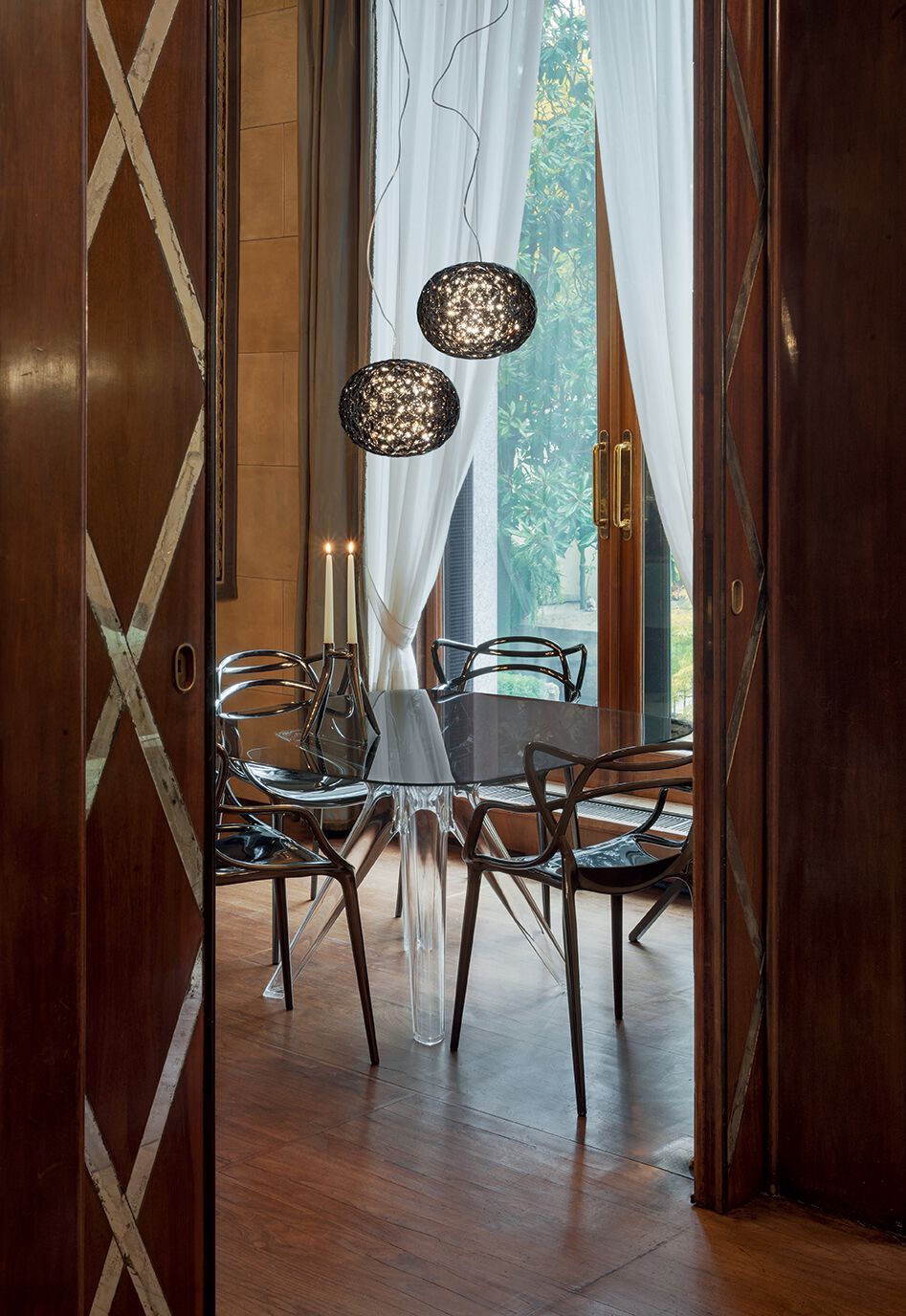 Штабелируемый стул из инженерного пластика с подлокотниками Kartell Masters ARCH-00054309 - Вид №14