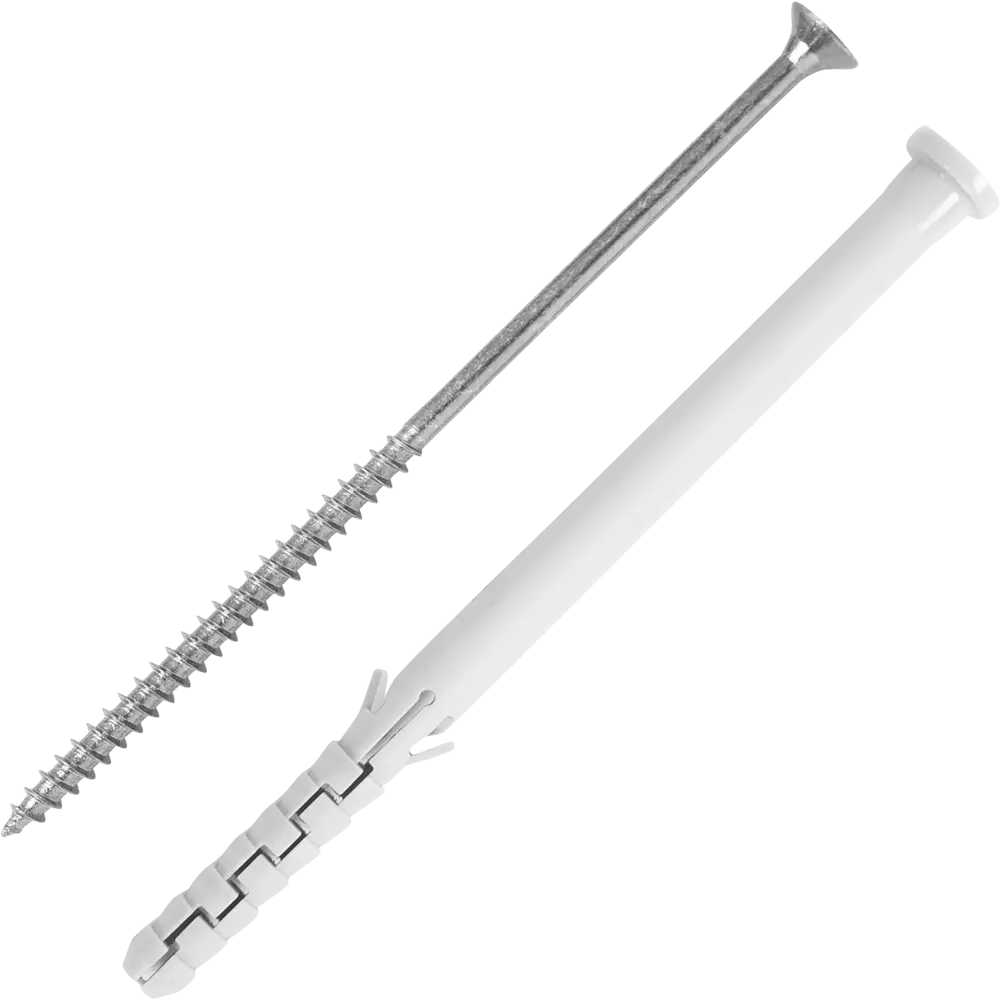 Дюбель распорный для полнотелых материалов Standers 8x120 мм нейлон цвет серый 8 шт STLM-2079617 - Вид №1