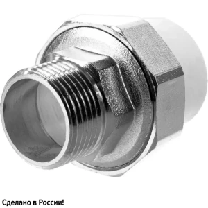 Муфта разъемная раструбная Ростерм 3/4"x25 мм НР полипропилен