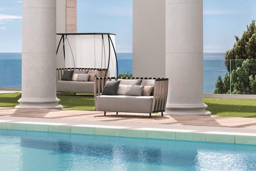 Ethimo Кресло-качалка с балдахином из тика Swing Swdo05 - Вид №4