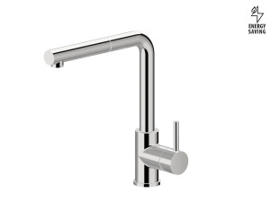 Смеситель для кухни с поворотным изливом и съемным ручным душем