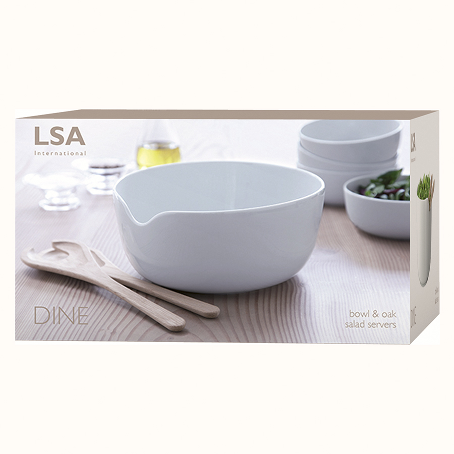 P218-26-997 Салатник dine с салатными приборами , D24 см LSA International  - Вид №4