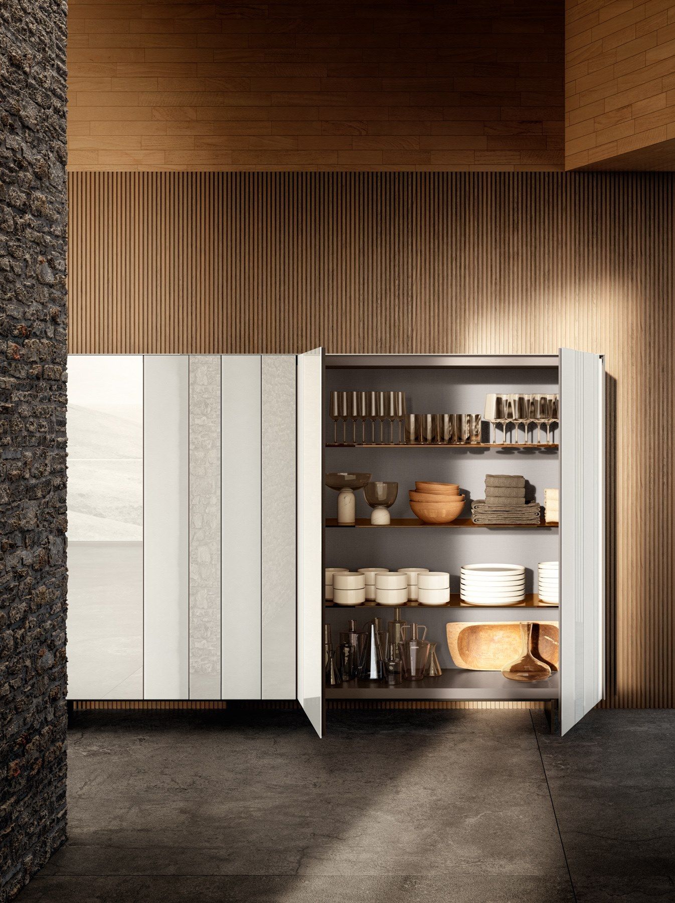 Стеклянный шкаф Lago ARCH-00128351 - Вид №1