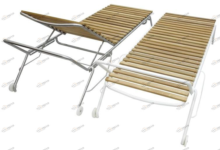 MOBIKA GARDEN Садовая кушетка из нержавеющей стали с откидной спинкой на колесиках sun-id-1467845