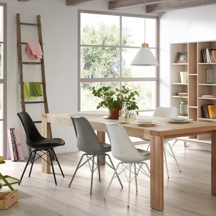 Стул Lars серый с металлическими ножками ткань серый от La Forma LA FORMA  147877 Серый  - Вид №8