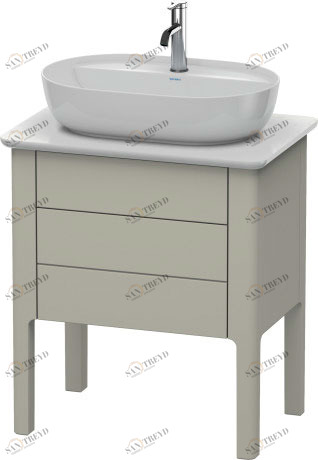 LU956506060 Luv Тумбочка для консоли напольная Серо-коричневый шелковисто-матовый лак Duravit