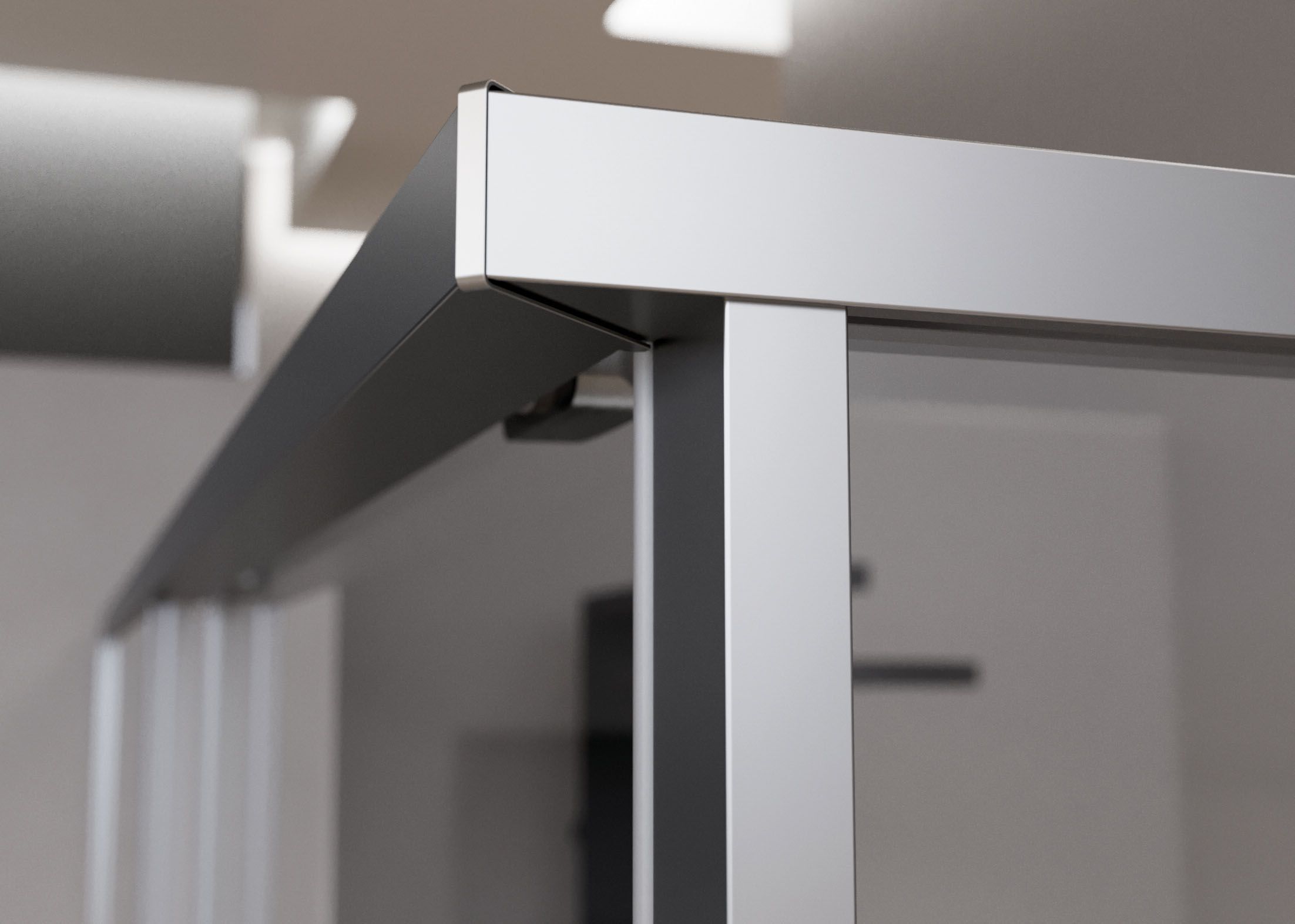 Алюминиевая и стеклянная душевая кабина с раздвижной дверью Novellini Рига ARCH-00120048 - Вид №3