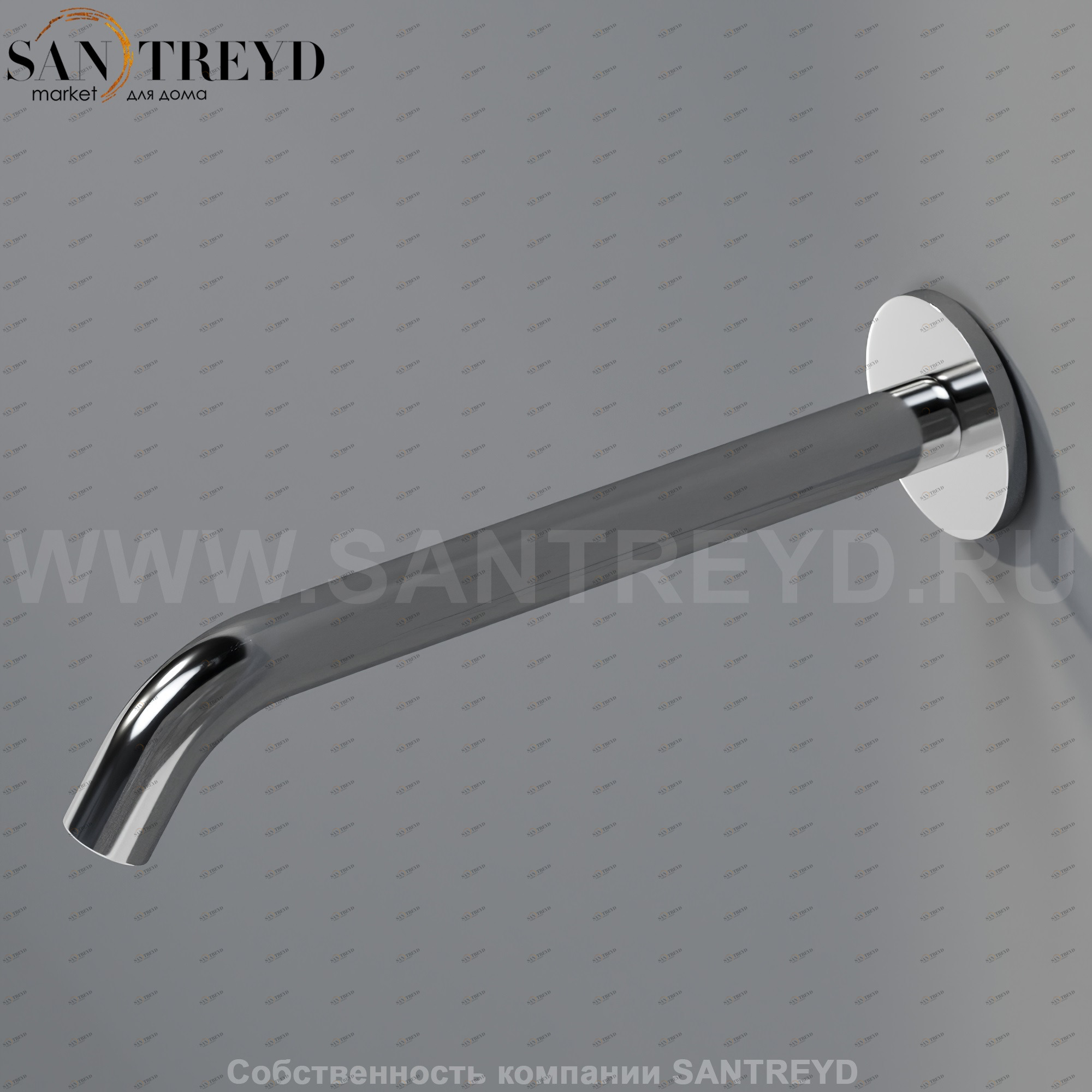 Настенный смеситель 25 см MET025S FEZ для раковины хромированный Agape MET025RS