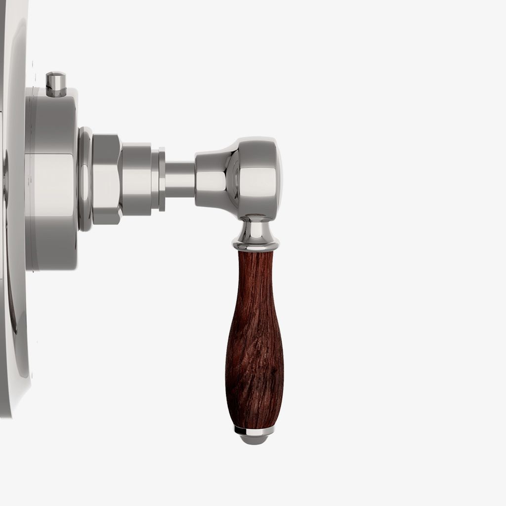 EATH20 Облицовка термостатического регулирующего клапана Easton Vintage с дубовой ручкой Waterworks  - Вид №1