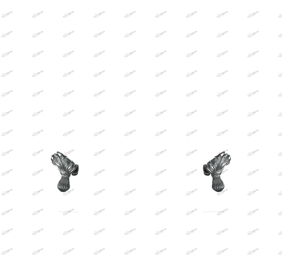 Gentry Home Bexley Cast iron bathtubs with feet Цветочный хром GH102402 