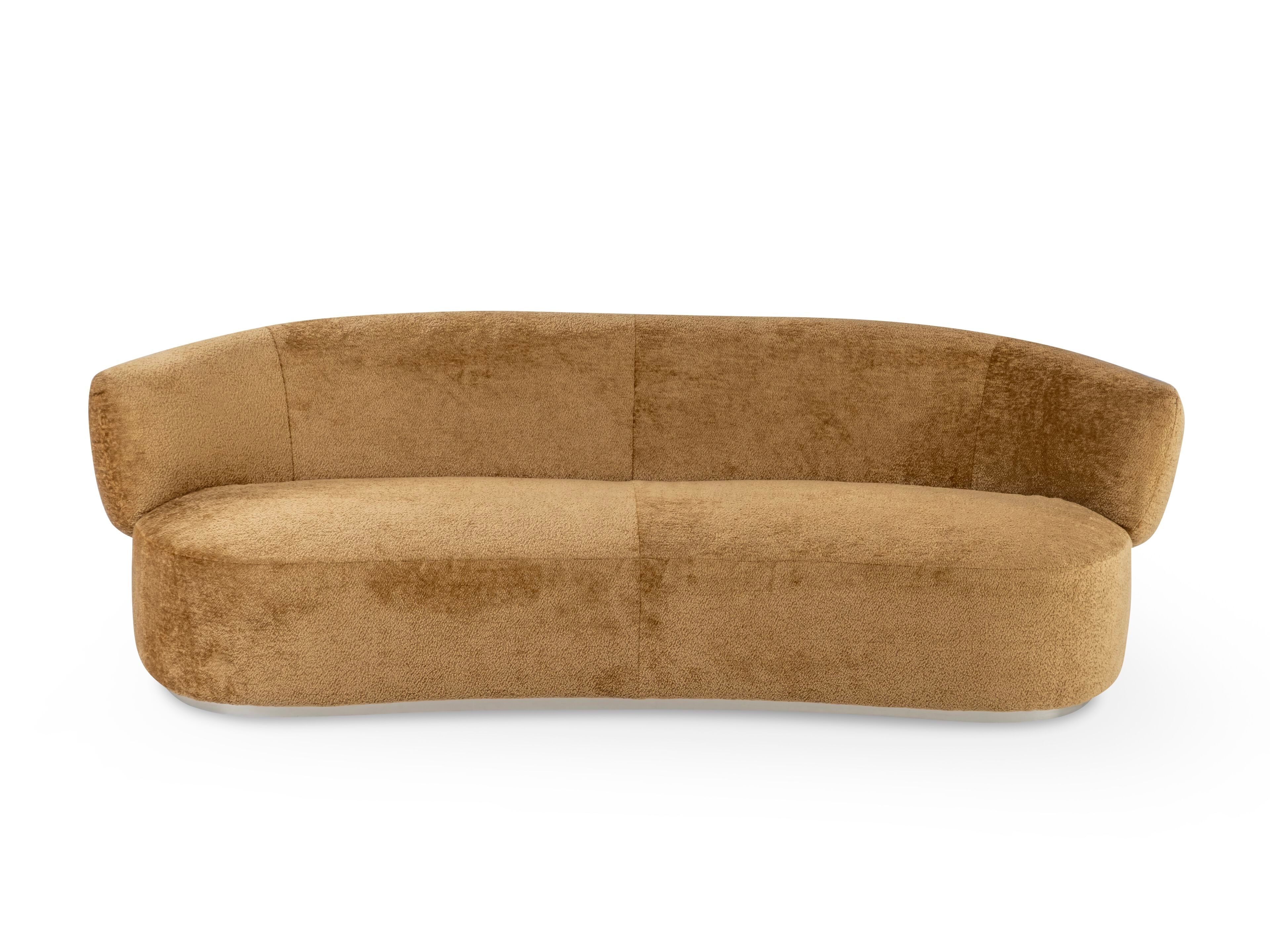 Изогнутый диван из ткани Calia Italia Superior ARCH-00097100