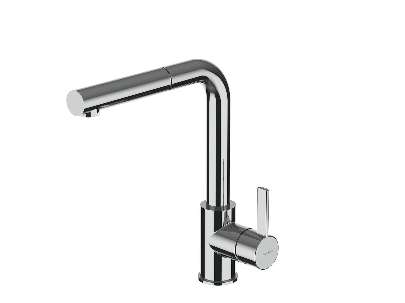 Однорычажный смеситель для кухни с выдвижным ручным душем GUGLIELMI RUBINETTERIE Rialto ARCH-00071760 - Вид №1